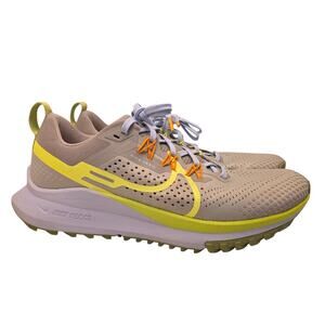 Nike React Pegasus Trail 4 DJ6158-002 Light Iron Ore Volt Men’s Size 8 Running